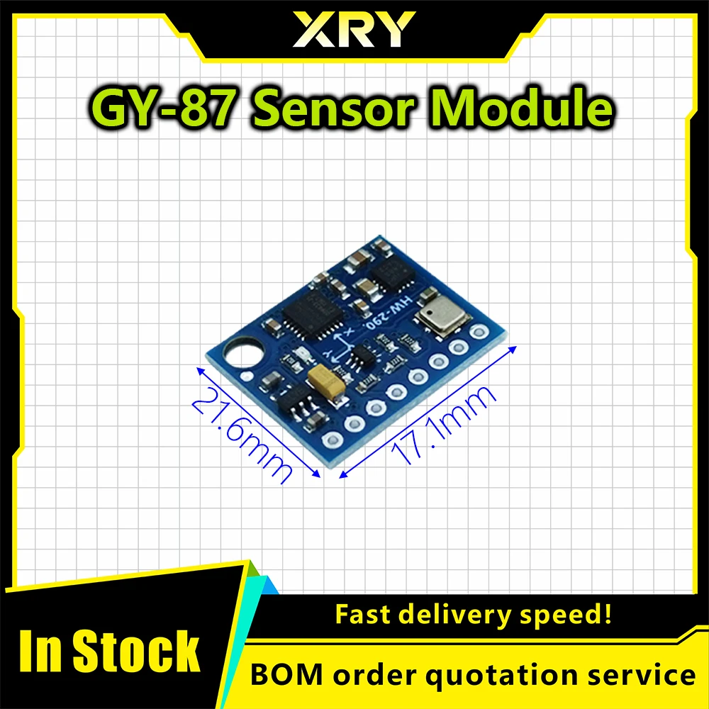 โมดูลเซ็นเซอร์ XRY GY-87 10DOF - Mpu6050 บทวิจารณ์และราคา