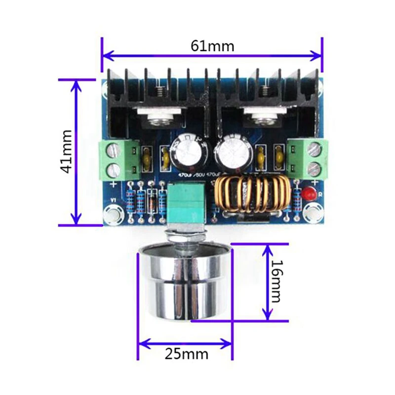 DC Voltage Regulator Regulator XH-M401 XL4016E1 High-Power Buck Module DC-DC