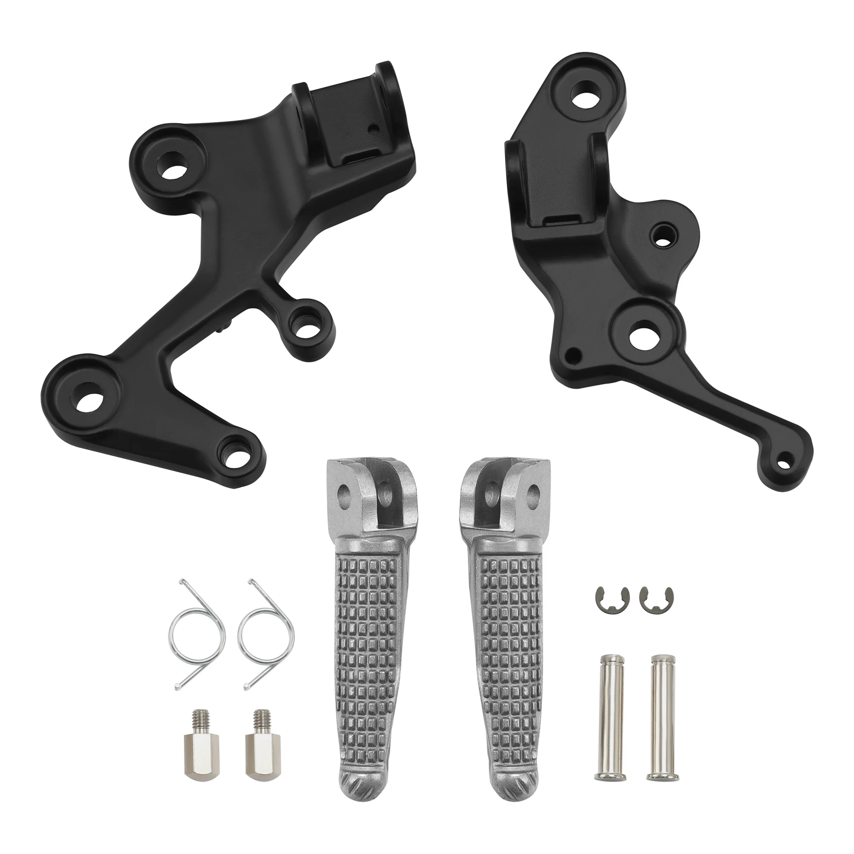 

Black Driver Footpeg Pegs Bracket For Kawasaki Ninja 400 18-23 Z400 2019-2023 Z500 2024