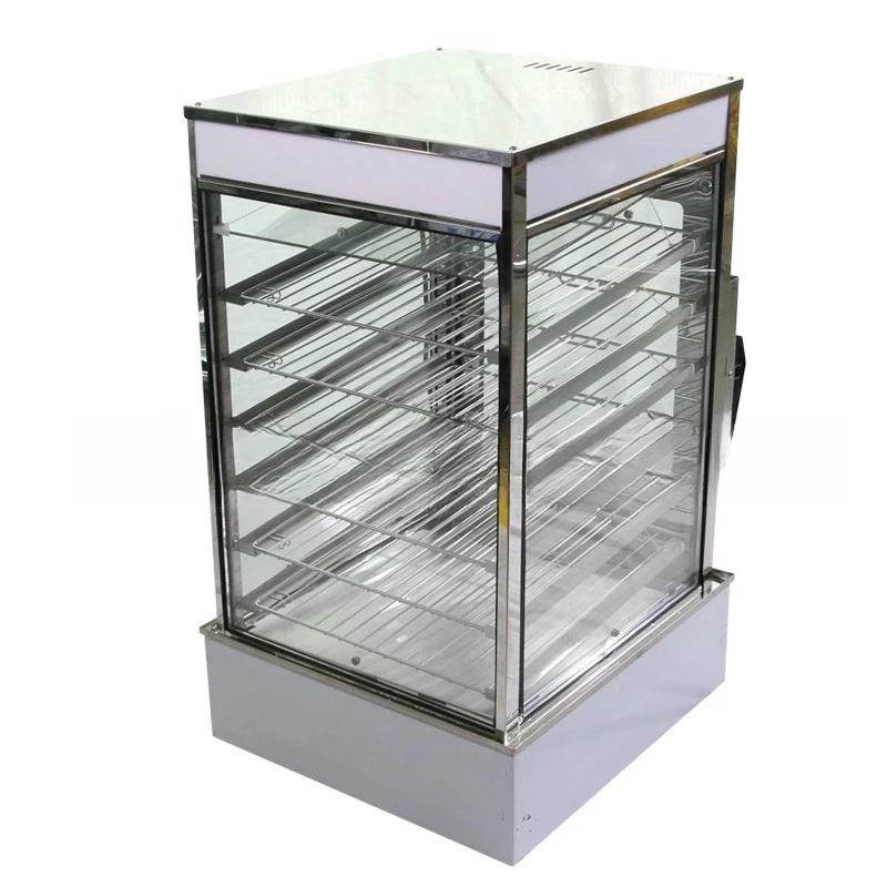 Multifunctional steamed buns machine, meal and food heating display cabinet, egg tart thermal insulation display cabinet
