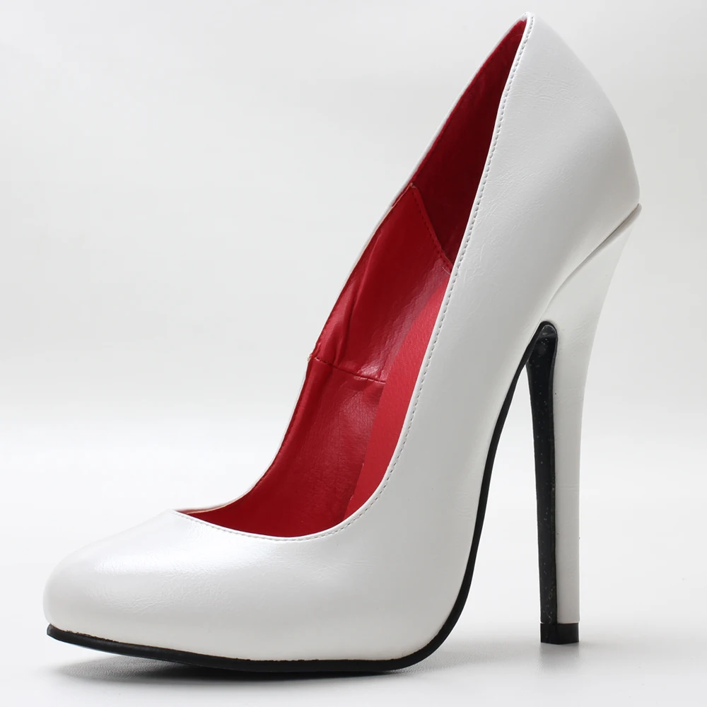 CA 14cm/5.5 Inch High Heels Women Pumps,Men Stage Show Jazz Pole Dance Shoes,Leather/Flannel Shollow Slip On,Custom Colors