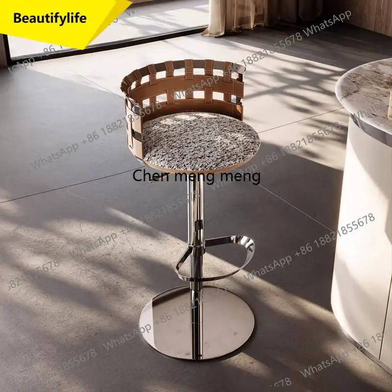 

Барный стул M07 в итальянском минималистичном стиле, регулируемый, поворотный, эргономичный, для ресторанов, баров, клубов, кухни, в стиле рустик