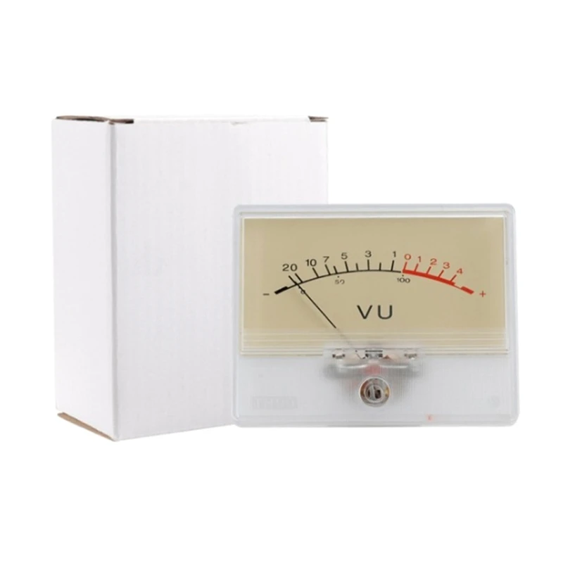 Backlit VU Level Meter 500uA Digital Tube Amplifier Meter Volume Meter Power Meter for Home Theater Dropship