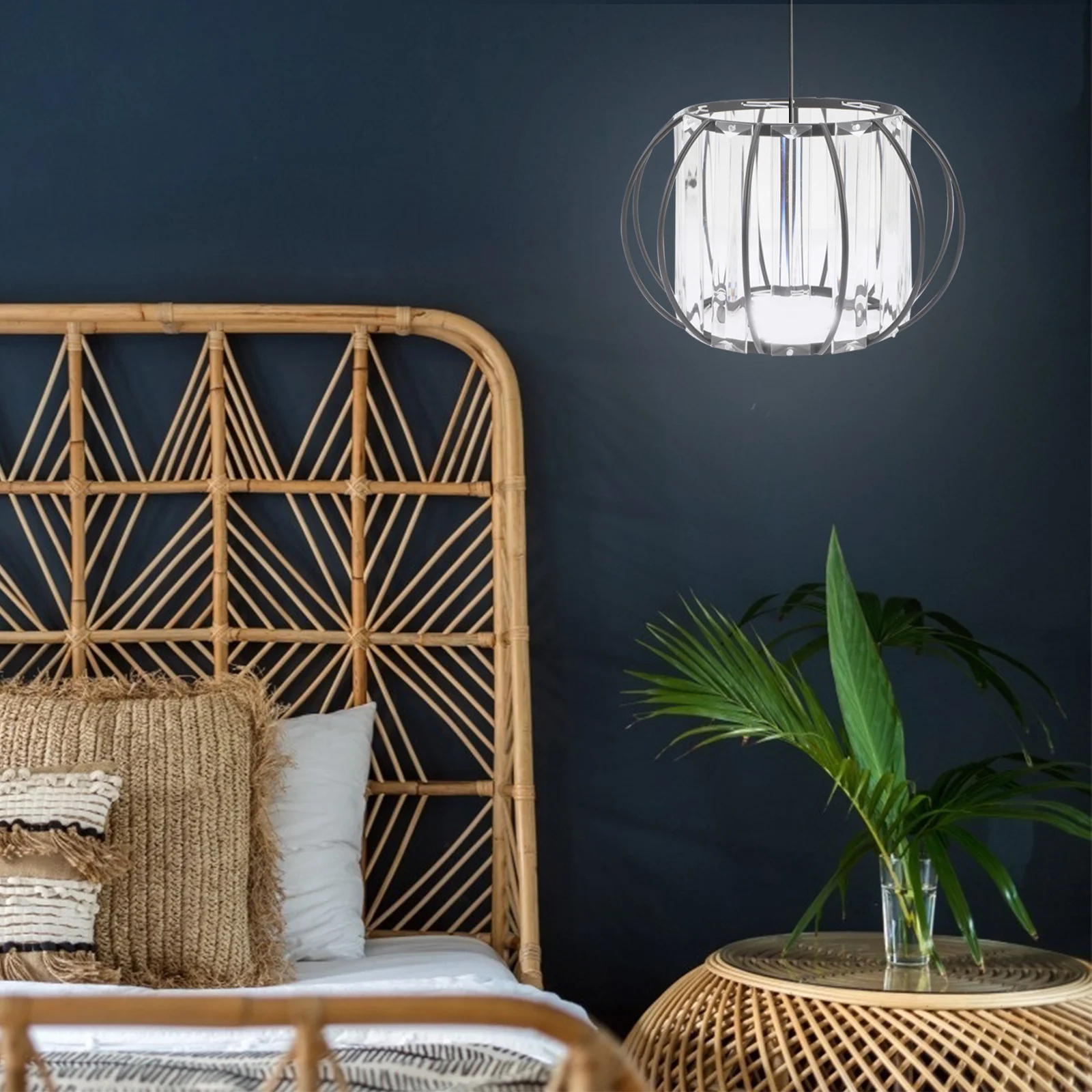 

Crystal Glass Ceiling Light Shade Pendant Lamp Shade Decorative Lamp Guard for Home Office Restaurant Bar Glass Lampshades