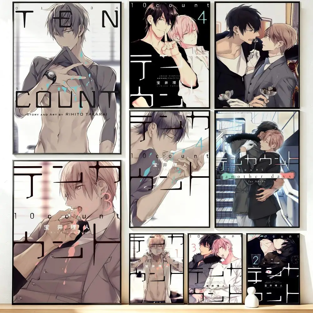 manga Ten Count Poster HD Poster Sophisticated Modern Aesthetic Wall Art For Living Room Bedroom Office Cafe Decor