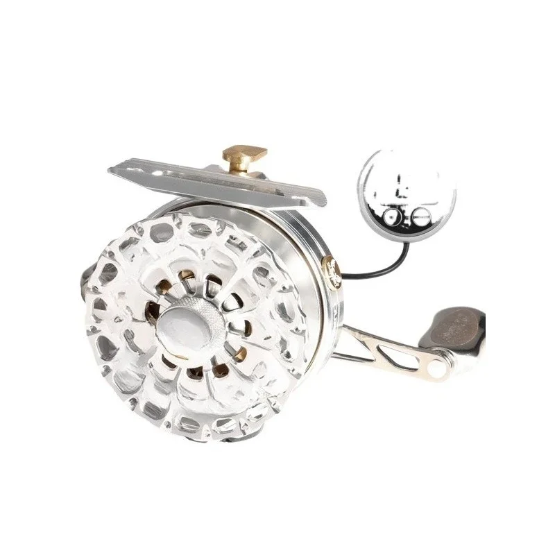 

Металлическая катушка для рыбалки с лодки, с одной кнопкой для медленного спуска тяжелого груза, с цифровым дисплеем.