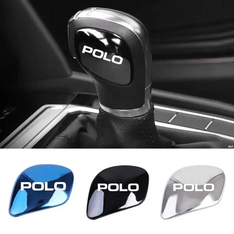 

1 Pair Car Gearbox Control Gear Lever Stickers Shift Stick Handle Accessories for VW Polo Golf Tiguan Touareg CC R line