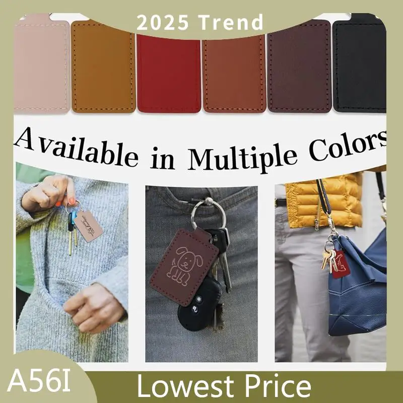 

ABDD 60Pcs PU Leather Keychain,6Colors Rectangular Leather Key Fob Kit,Engraving Keychain For Stamping Craft,Leather Keychain