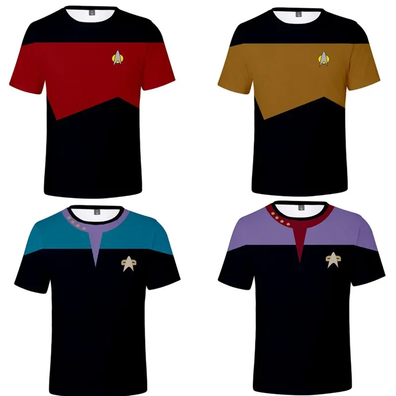 New Movie Star Trek Loose Kids Adults  T shirt Harajuku Streetwear Short Sleeve T-Shirt Unisex Kpop Plus Size Cosplay Tshirt