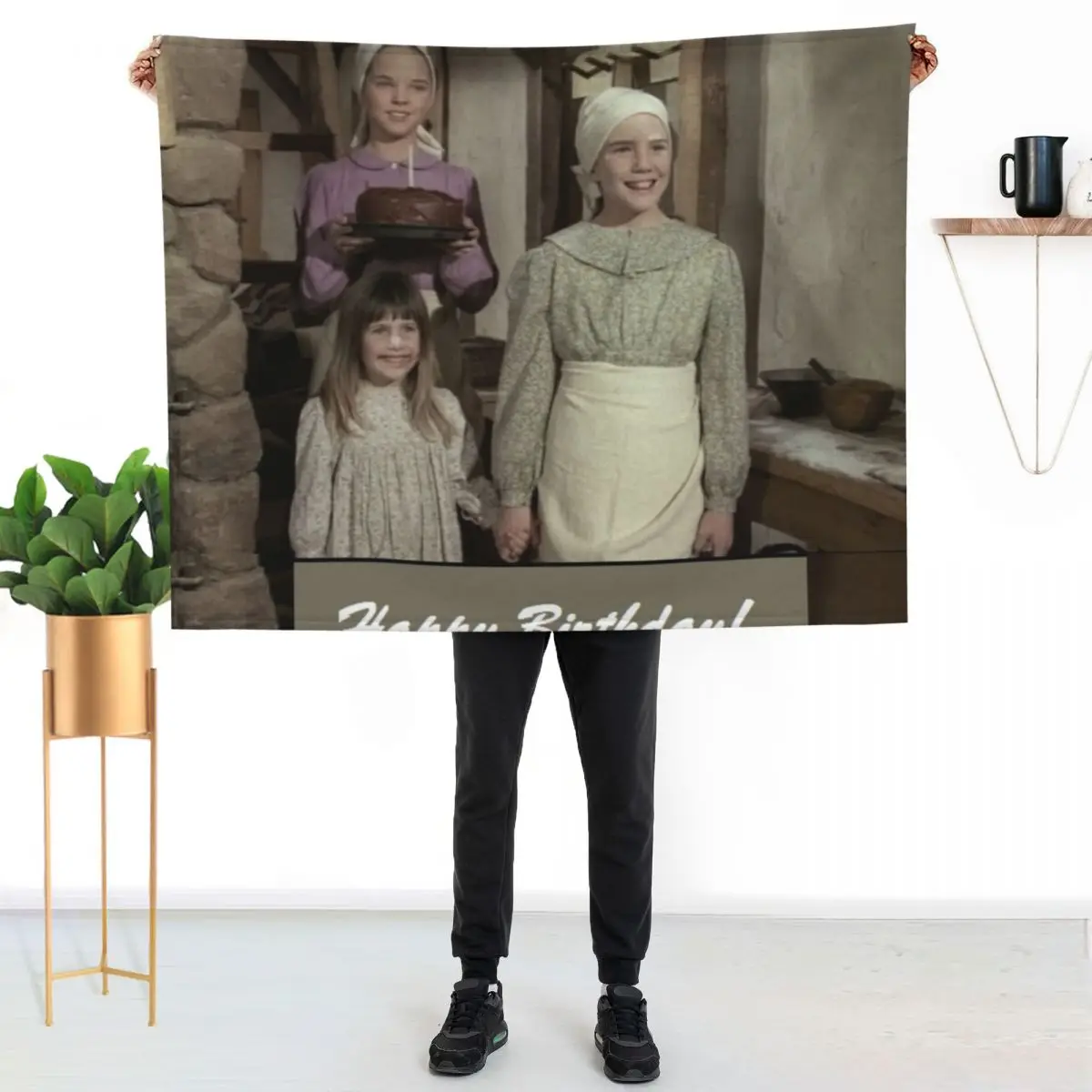 

Little house on the prairie Birthday Throw Blanket Cozy Throw Blanket for Bed Sofa Chair