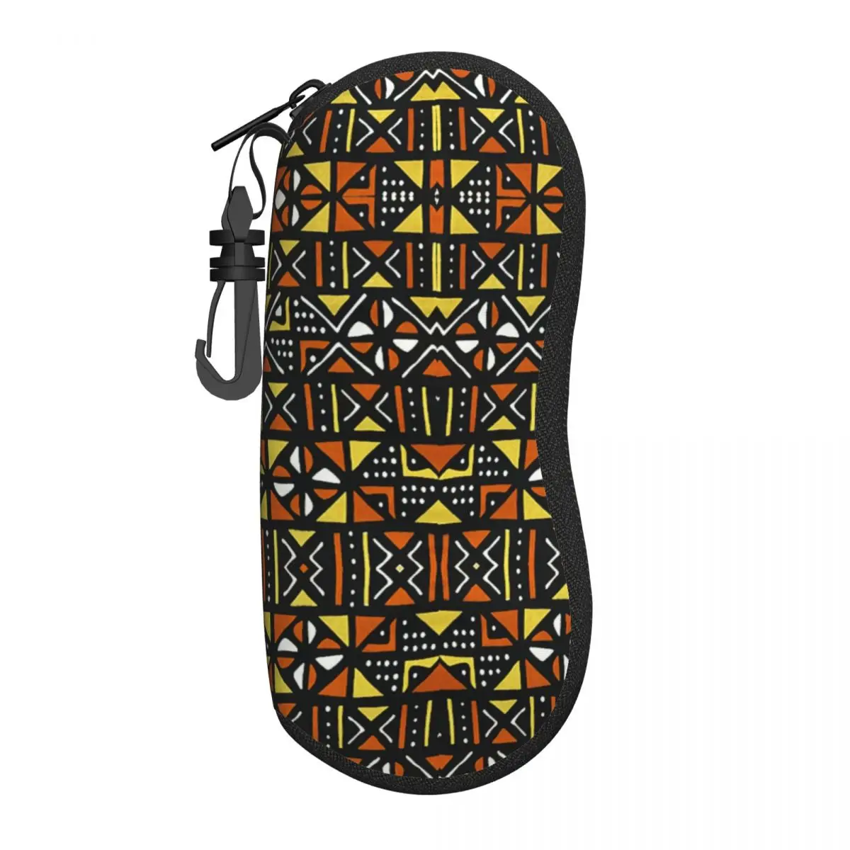 Custom Bogolan Mudcloth African Pattern Glasses Case Stylish Africa Ethnic Tribal Art Shell Eyeglasses Case Sunglasses Box