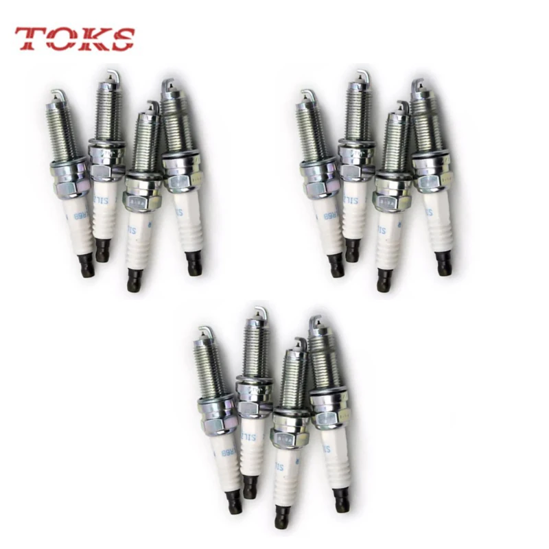 TOKS 12pcs 18855-10080 SILZKR6B11 Iridium Spark Plug For Hyundai i20 ix20 Kia Carens III 1885510080 18855 10080 SILZKR6B-11