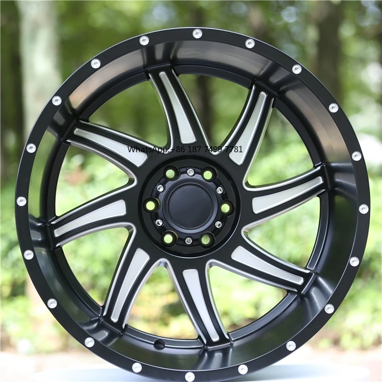 

Alloy Deep Dish Concave 17-24 Inch Car Wheel 5x127 8x170 6x139.7 6x135 for Pickup & SUVs Compatible with F150 Ranger Jeep RAM