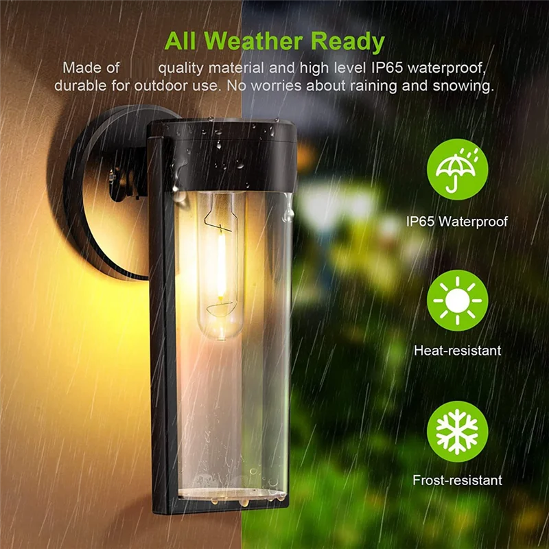 

A44Z-4PCS LED Solar Wall Mount Light Outdoor Solar Powered Auto On/Off Waterproof Garden Decoration Post Porch Lights