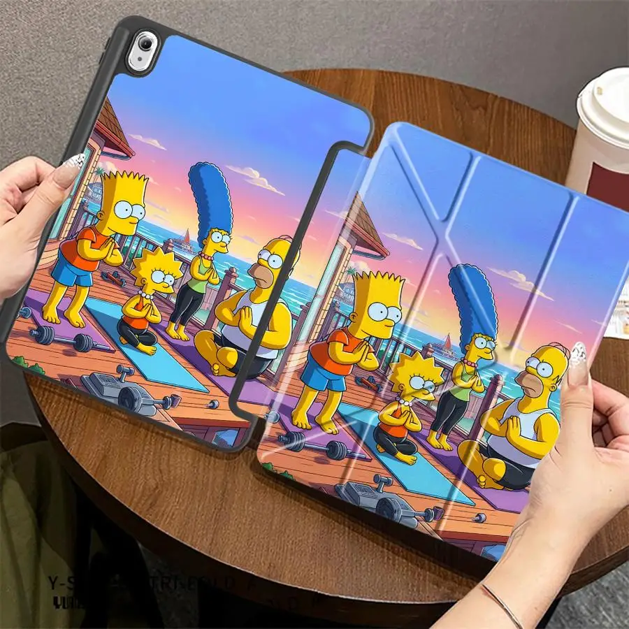 With Pen Slot Cover Tablet Case For Samsung For Galaxy Tab S6 Lite 10.4 inch A11 Plus S9+ S7 FE S8 S10 S9 FE S7+ S8+ 12.4 inch