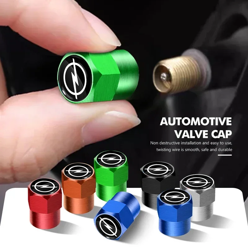 

4 шт. алюминиевые колпачки для ниппелей шин, аксессуары для Opel Astra J, Insignia, Astra G, Corsa, Zafira B, Mokka, Vivaro, Meriva