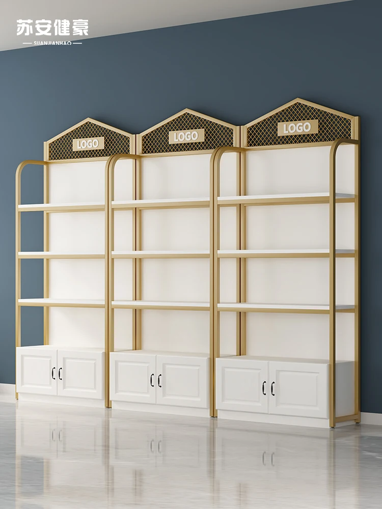 

Cosmetics Display Cabinet Beauty Salon Products Nail Shop Display Rack Shelf Maternal and Infant Store Gift Shelf Cabinet