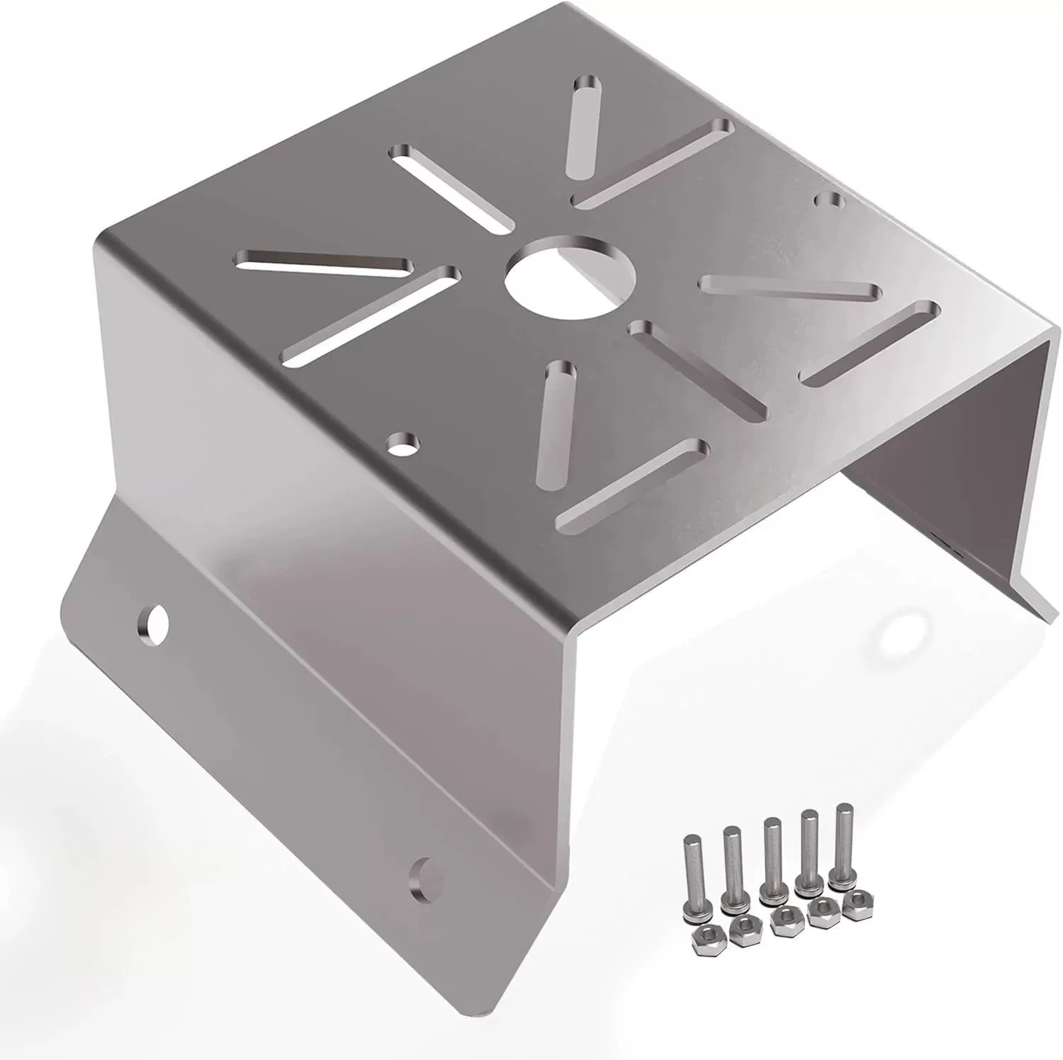 Medium Size Stainless Steel 201/304 Security CCTV Camera Corner Mounting Bracket 90° Right Angle Vertical Wall Mounting Support