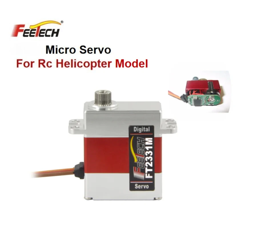 Feetech Micro Servos FT2331M 0.07sec/60 درجة 3.5 كجم رقمي جميع المعادن محرك سيرفو Coreless 25T لطائرة هليكوبتر RC