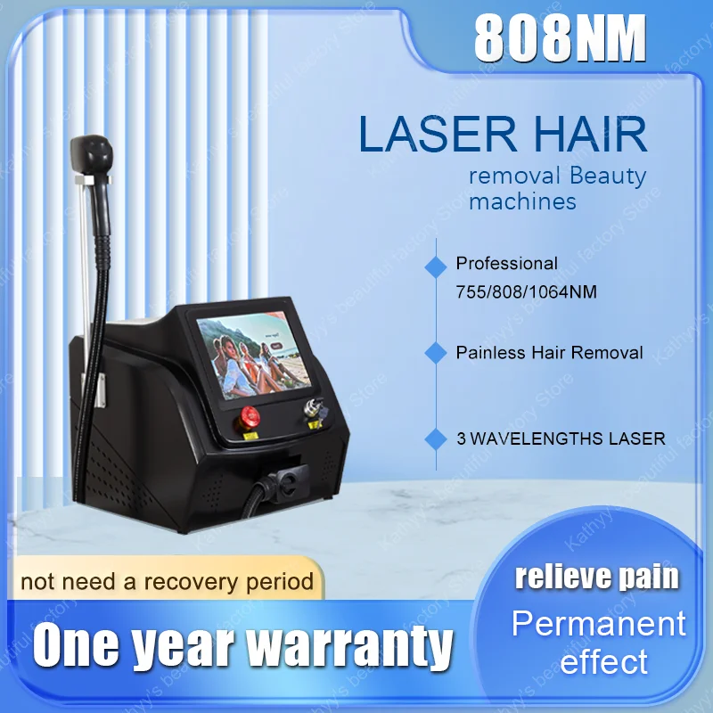 

Factory Price 2000W Ice Platinum Diode Laser Epilator 755 808 1064 Facial Painless Hair Removal Machine 3 Waves Mchine