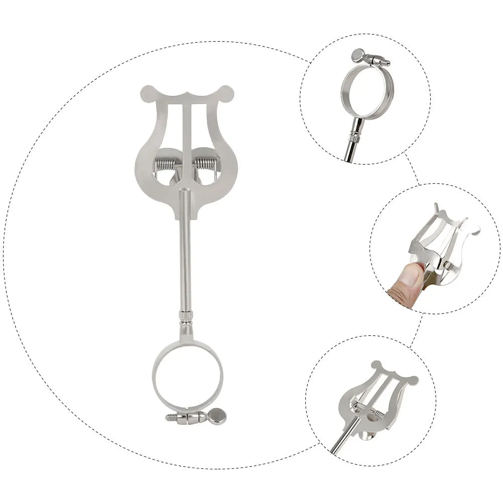 

1pc Sheet Clip Portable Iron Music Holder For Clarinet Lightweight Durable Strong Clamping Force Not Easy To Deform Sheet Music