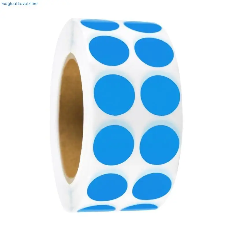 N2UB Multifunctional Dot Sticker Color Coding Labels Round Colored Dot Sticker Colorful Circle Sticker for Office Classroom