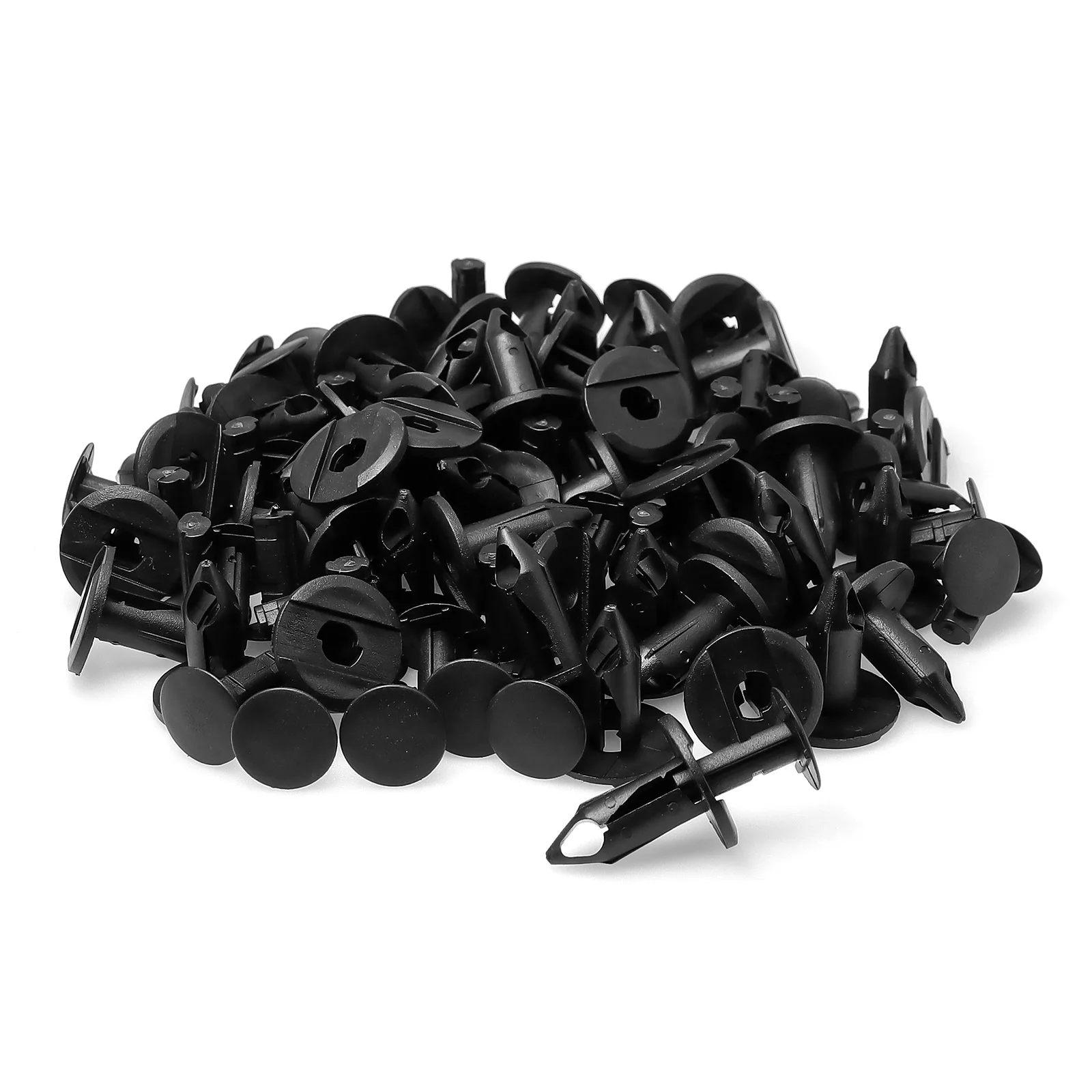 8mm Hole Car Clips 50PCS Plastic Auto Bumper Fastener Door Trim Panel Universal Auto Fairing Push Clips Car Accessorie