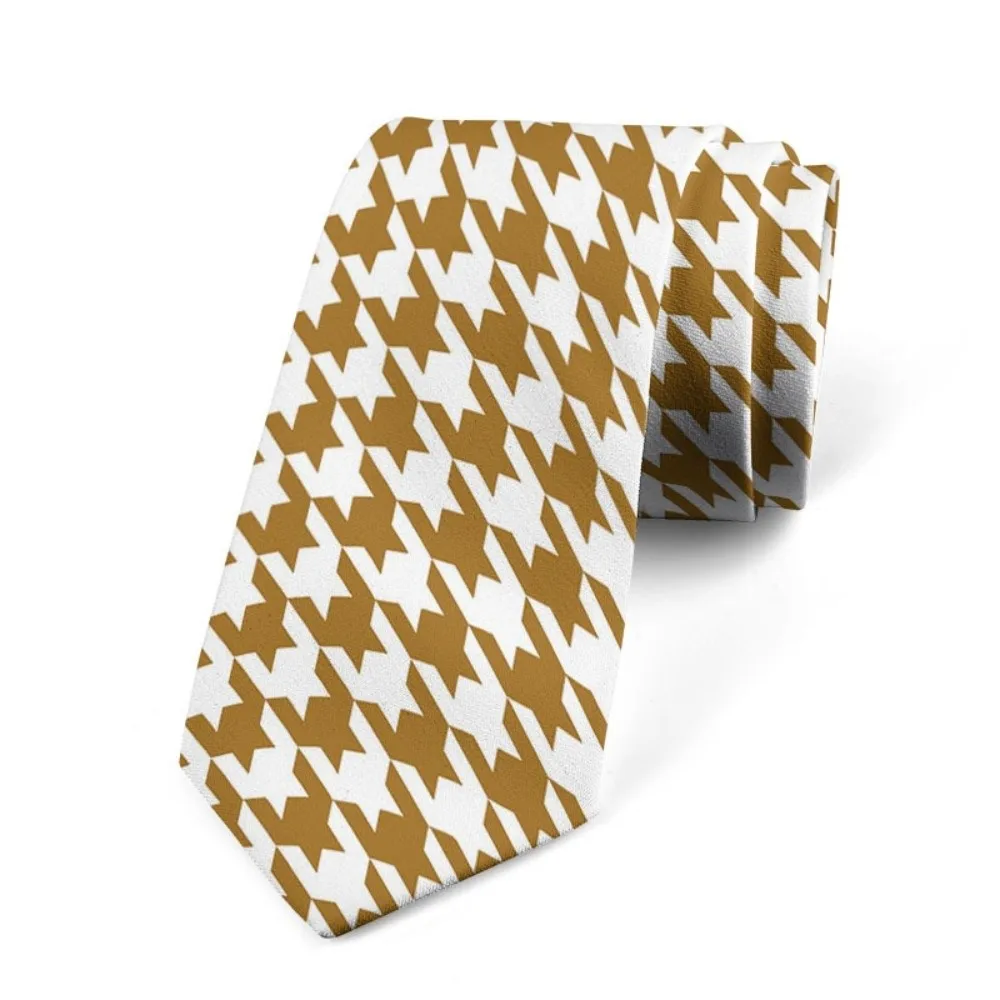 عارضة 8 سنتيمتر houndstooth التعادل قابل للتعديل ضيق الكلاسيكية التعادل لينة اليد تعادل الرجال ربطة العنق قميص