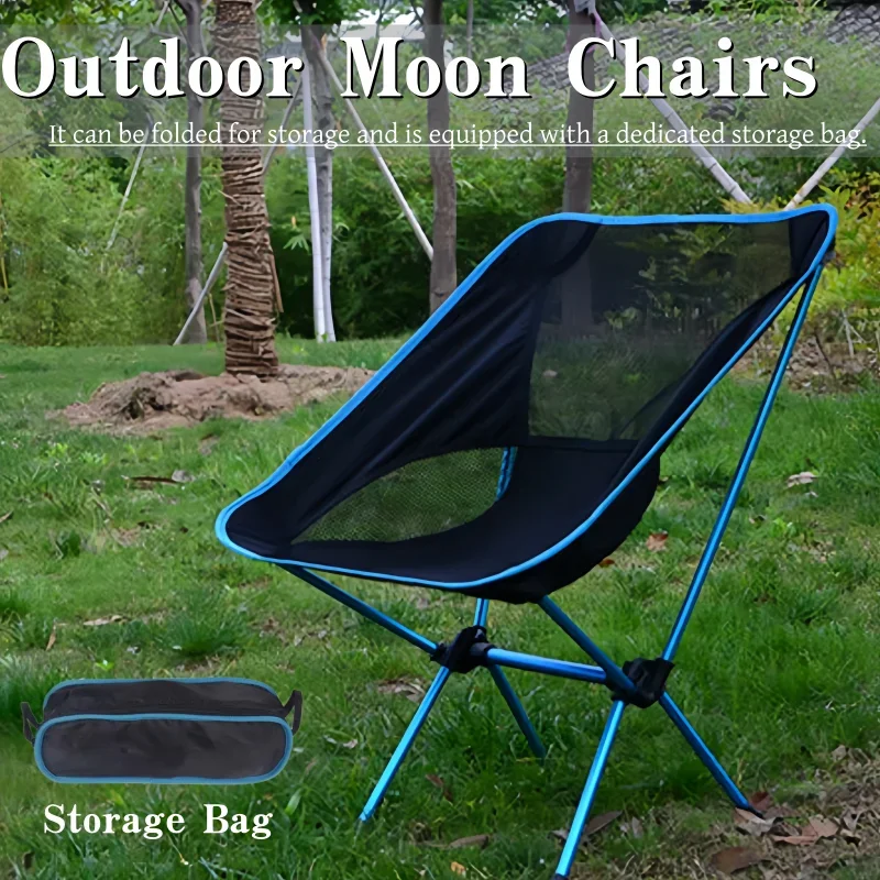 Compact and portable outdoor beach chairs / Foldable camping chairs, outdoor fishing chairs, family camping chairs, small-sized