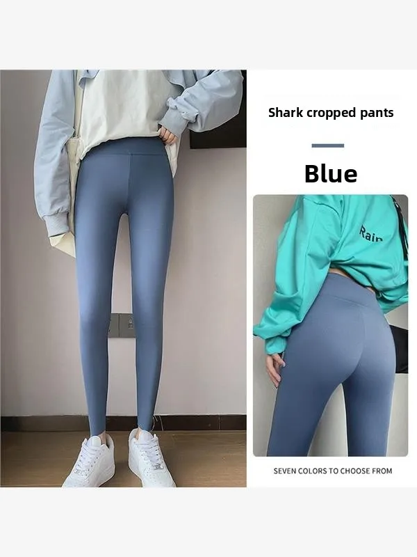 سليم صالح عالية الخصر تابوت الجلد اليوغا السراويل النسائية ملابس خارجية رقيقة الصيف البطن التحكم الورك رفع Faionable قاعدة طبقة السراويل