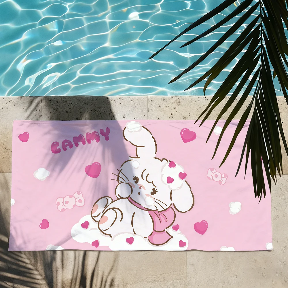 Cartoon Mikko Cat Cute Towel Quick Drying Beach Towels Are Suitable For Swimming Pools Camping Yoga And The Gym