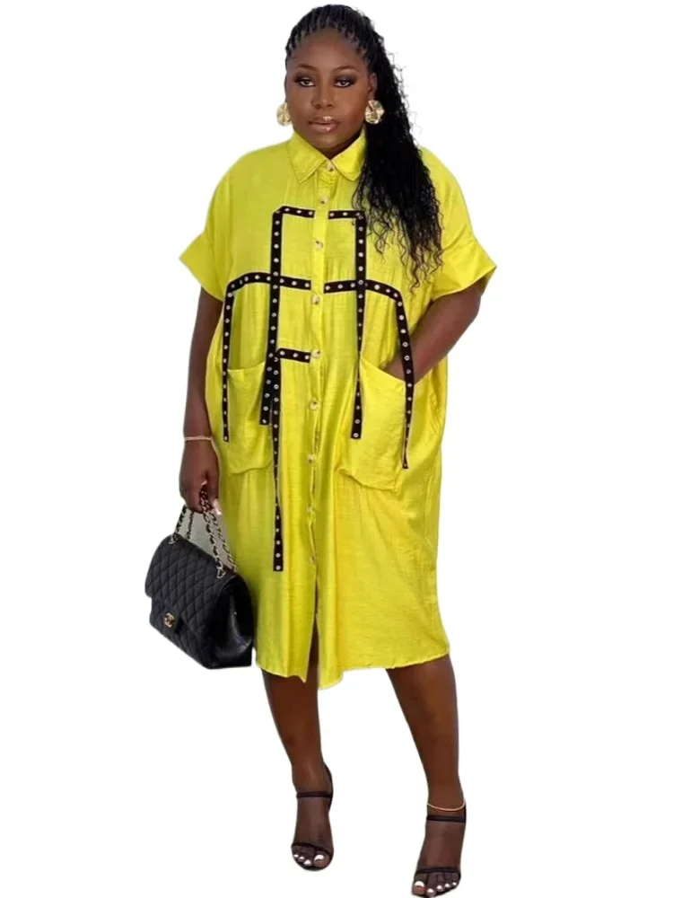 

Новые африканские платья для женщин Vetement Femme Dashiki с принтом, африканское платье-рубашка, африканская одежда, Дашики, Анкара, платья, женские 2025