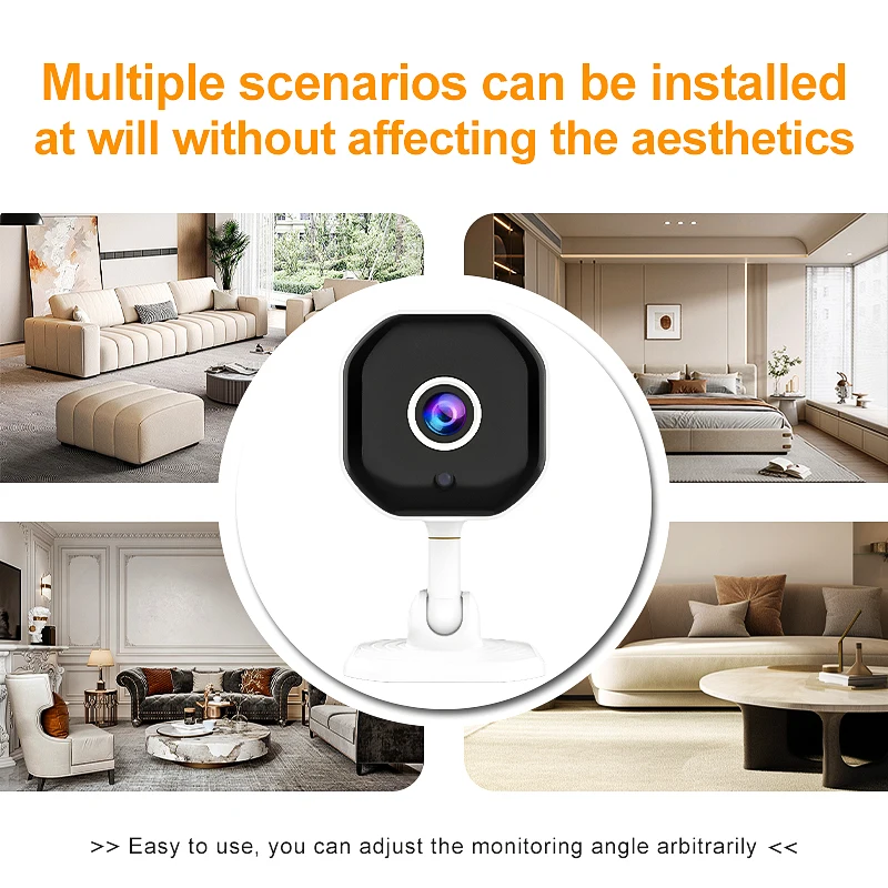 كاميرا واي فاي لاسلكية داخلية 1080P HD كاميرا مراقبة لاسلكية خارجية لأمن المنزل للرؤية الليلية كاميرا IP كاميرا CCTV