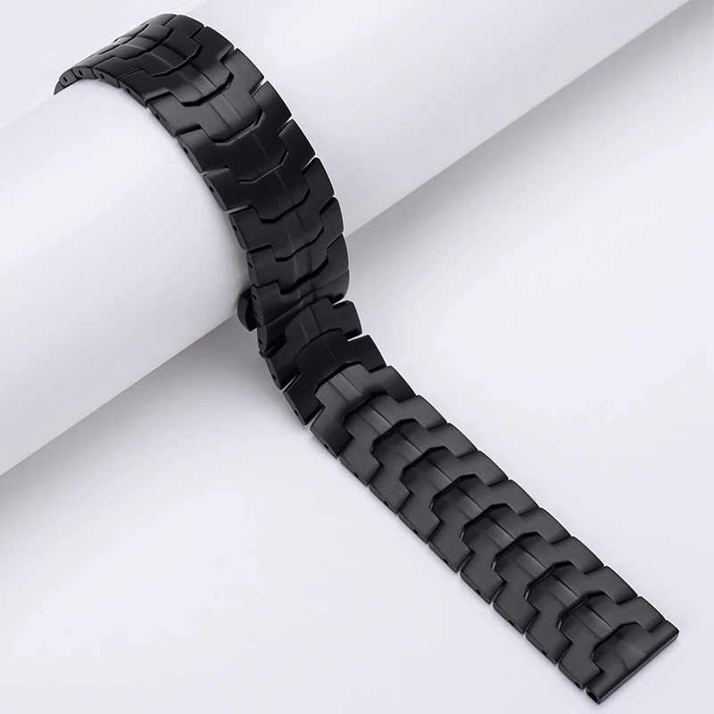 22mm Titanfarbenes Armband für Huawei Watch 5/4/3 GT7 Pro GT6 46mm Edelstahlband für Amazfit GTR 4/3/2 47mm Balance Correa