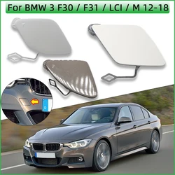 Front Bumper Towing Hook Eye Cover Lid For BMW Series 3 F30 / F31 / LCI / M Package 2012-2018 Hauling Cap Painted Trim