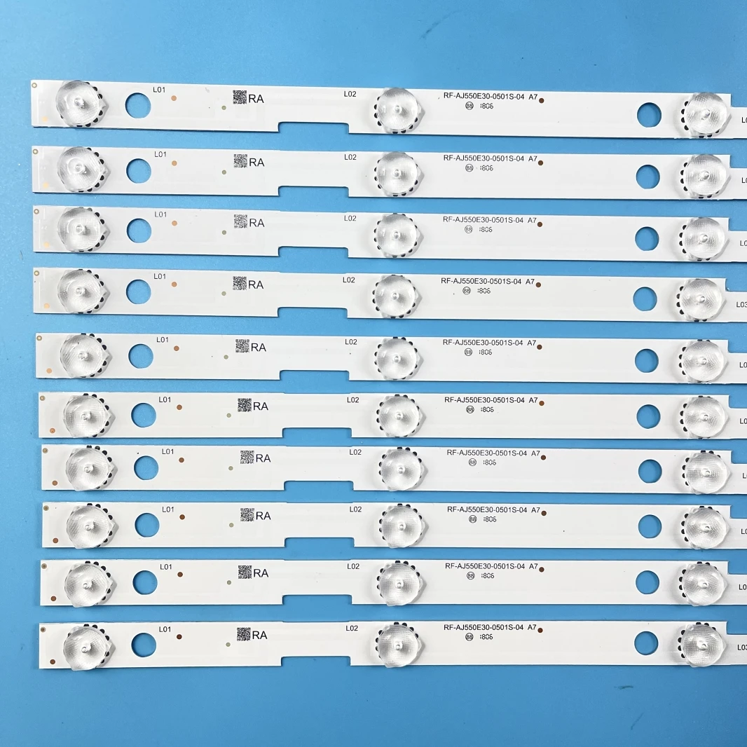 Imagem -02 - Tira Conduzida Luz de Fundo para Sharp Rf-aj550e300501s-04 a7 a6 Lc55cfg6022e 55cug8052e Lc-55ui7352k Lsc550fn13 Lc-55ui7252k