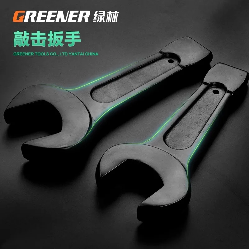 

Knocking Wrench With Open Handle, Single Head, Solid Wrench, Heavy-Duty, 24/30/32/34/36/46/65, Dead Wrench