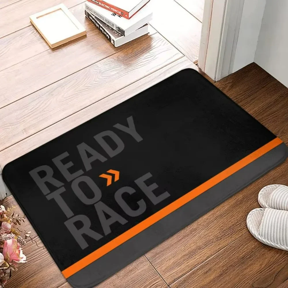 Ready To Race Motorcycle Doormat Motorcycles Themed Floor Mat Non-Slip Indoor Rug for Living Room Bedroom Kitchen Balcony Rug