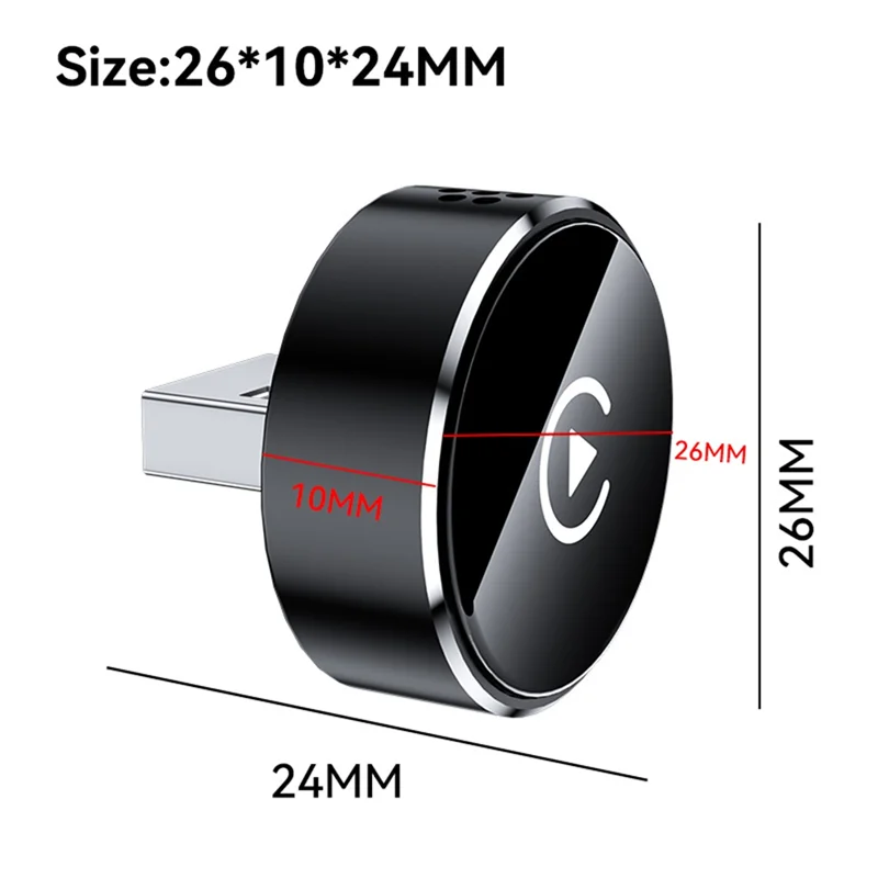 B92B-USB Dongle 2In1 Wireless Carplay Adapter For Android Auto Smart Carplay AI Box Plug And Play Wired To Wireless