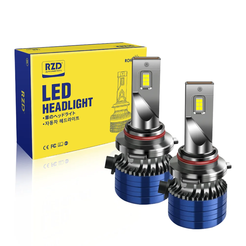 

RZD 6000K Car LED Headlight 9005 HB3 9006 HB4 High Power Canbus Auto Front Fog Lamp Waterproof IP68 12V 30000LM 1 Pair