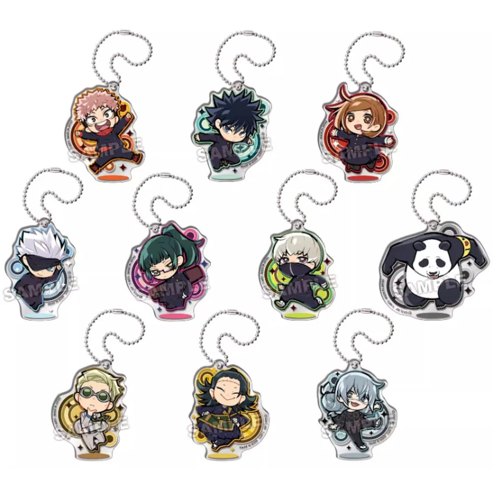 Anime Geto Suguru Kugisaki Nobara Fushiguro Megumi Yuji Itadori Gojo Satoru Keychain Doll Game Acrylic Keyring Pendant For Gift