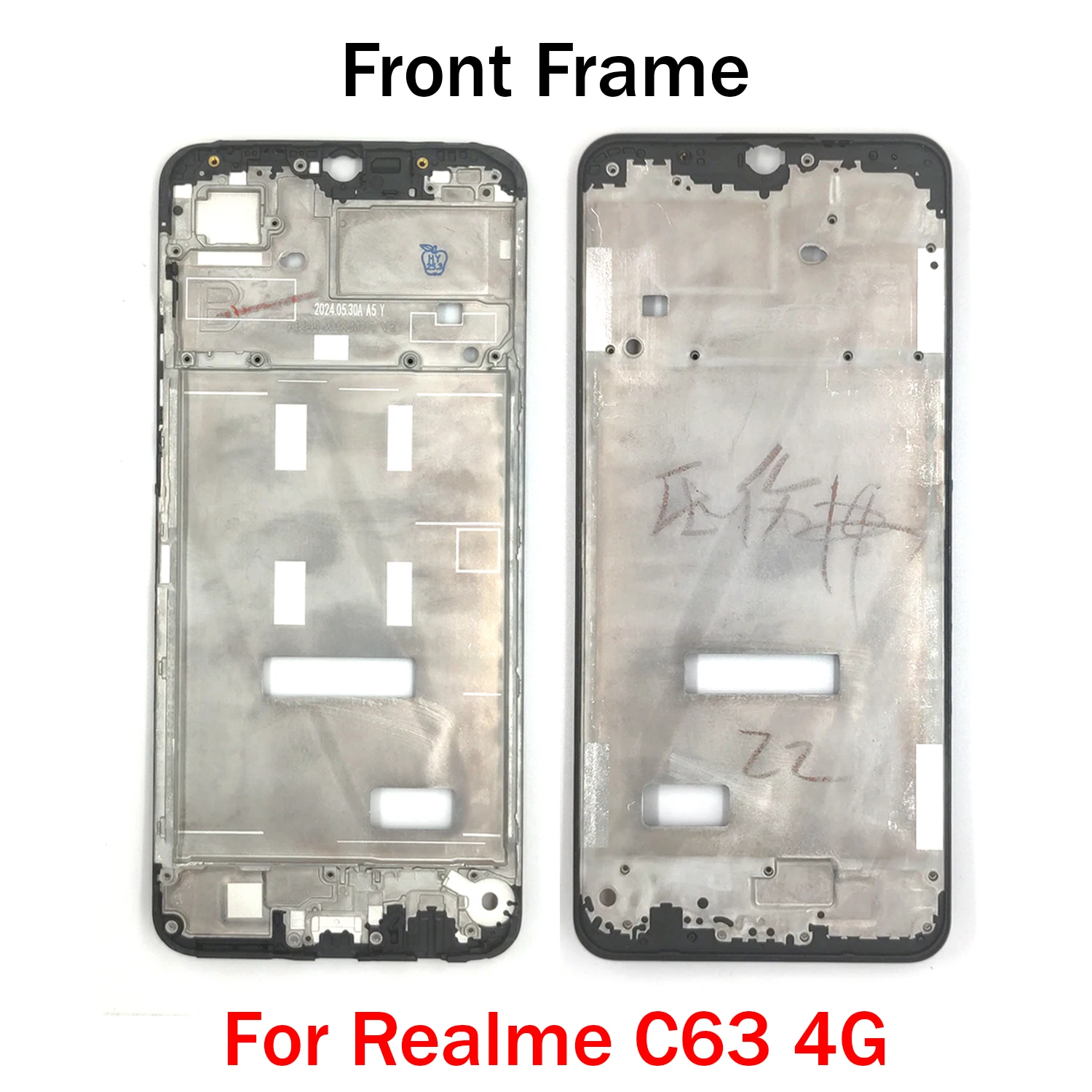 Middle Frame For Realme C63 4G LCD Front Frame Housing Bezel Repair Parts