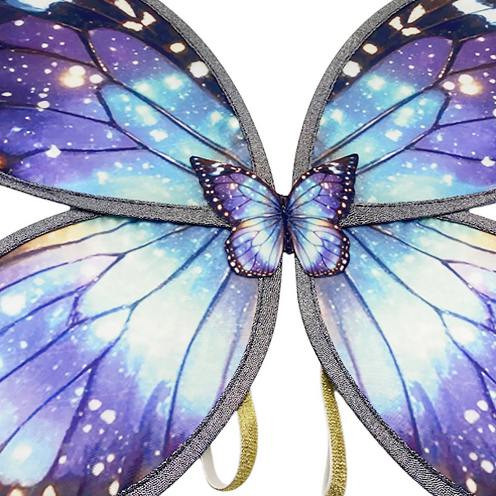 1Pc Vlindervleugels Gedrukte Engelenvleugels met Elastische Band Festival Decoraties Rekwisieten Toneelvoorstellingen voor Halloween Kerstmis