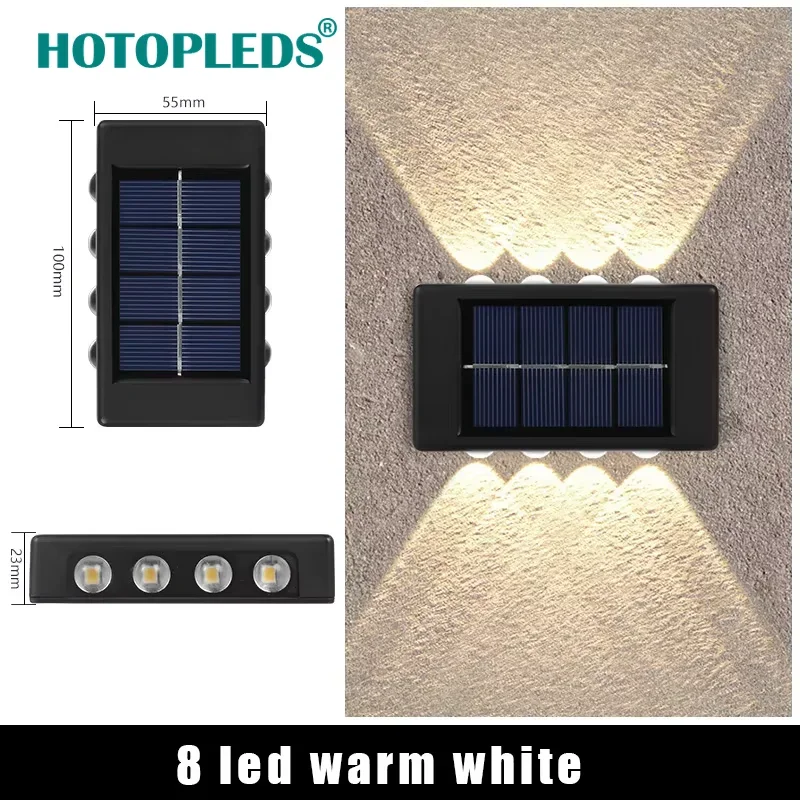 

Solar wall lamps outdoor wall lamps for decoration and arrangement wall washing upper and lower lighting creating an atmosphere