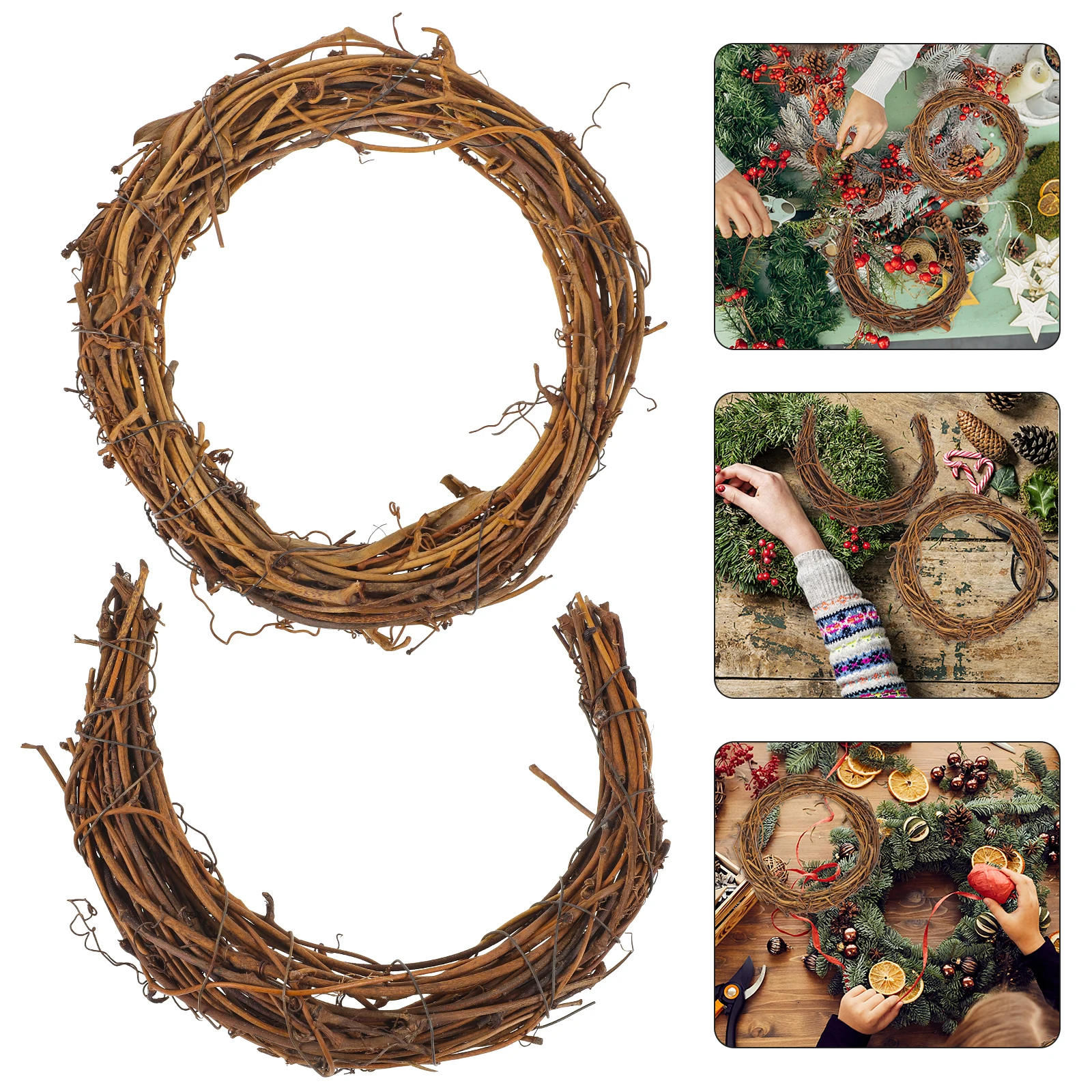

Rattan Garland Diy Craft Wreath Floral Hoops Forms Crafts Wall Decor Ring Rings