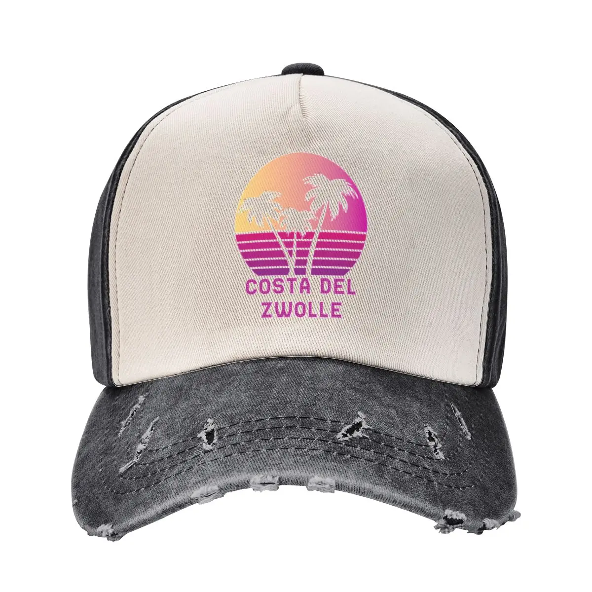 Costa Del Zwolle Netherlands Funny Dutch Design Baseball Cap Streetwear Hat Man Luxury Designer Hat Woman Hats Men's