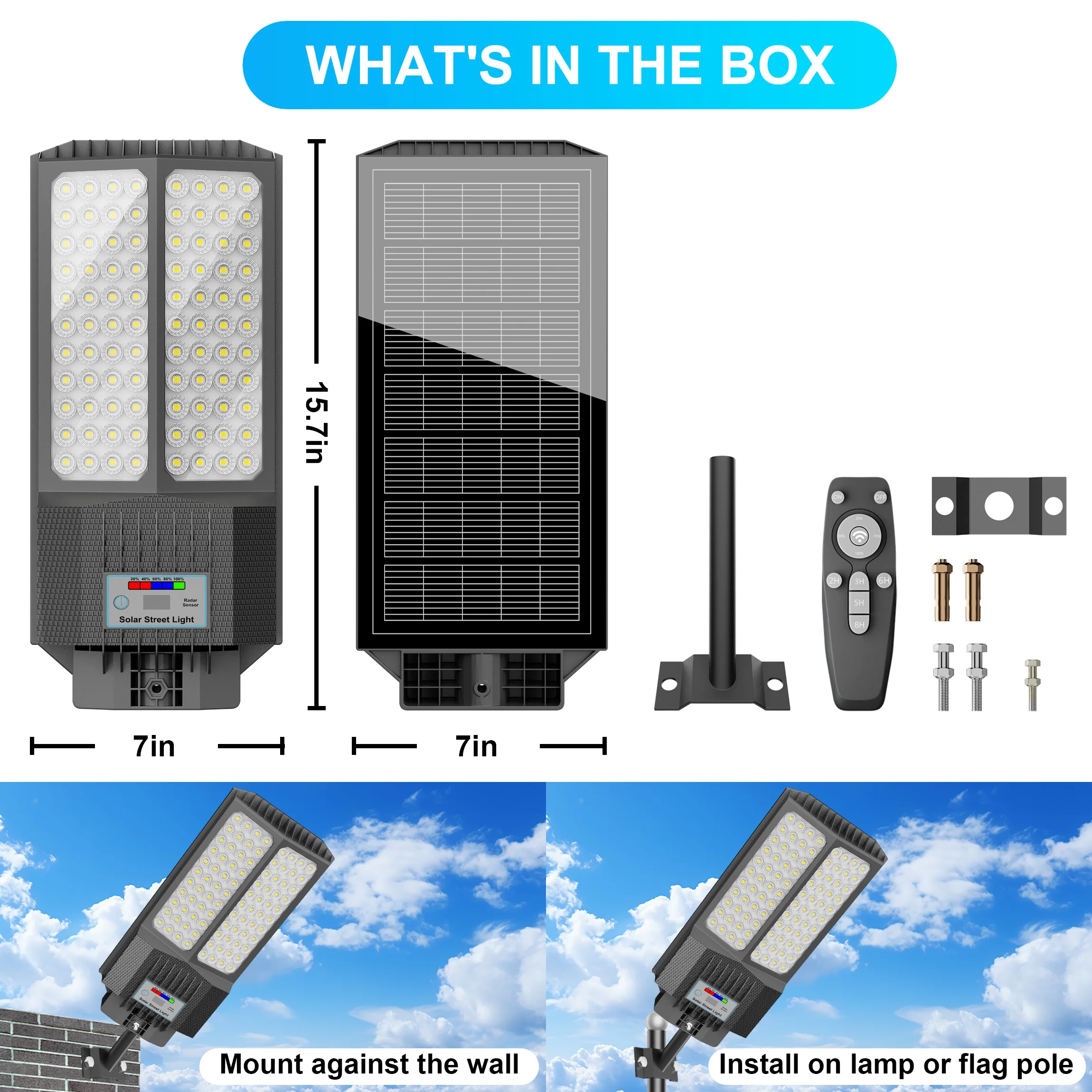 2 Paket Lampu Jalan Tenaga Sur - Outdoor Lighting No Wiring ulasan dan harga