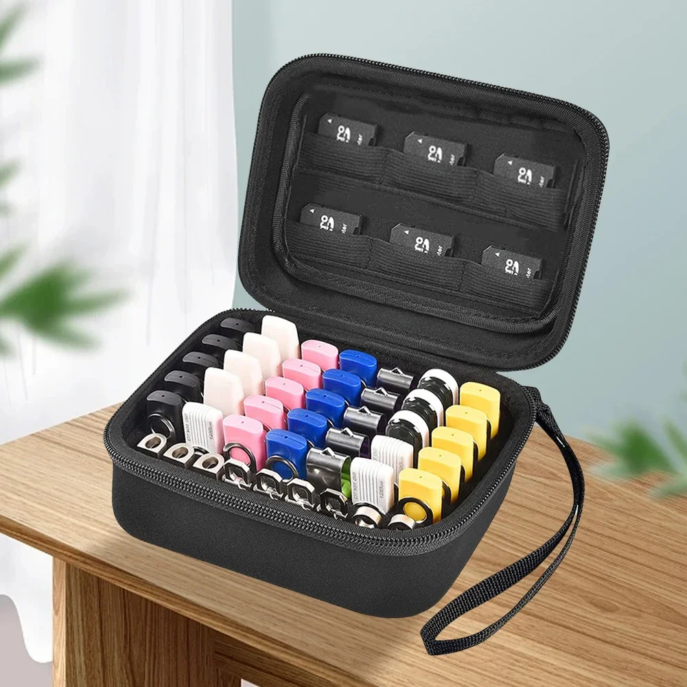 USB Flash Drive Case Storage Bag Dustproof Thumb Drive Holder Organizer Box Electronic Accessories Storage Box for Drive Pen