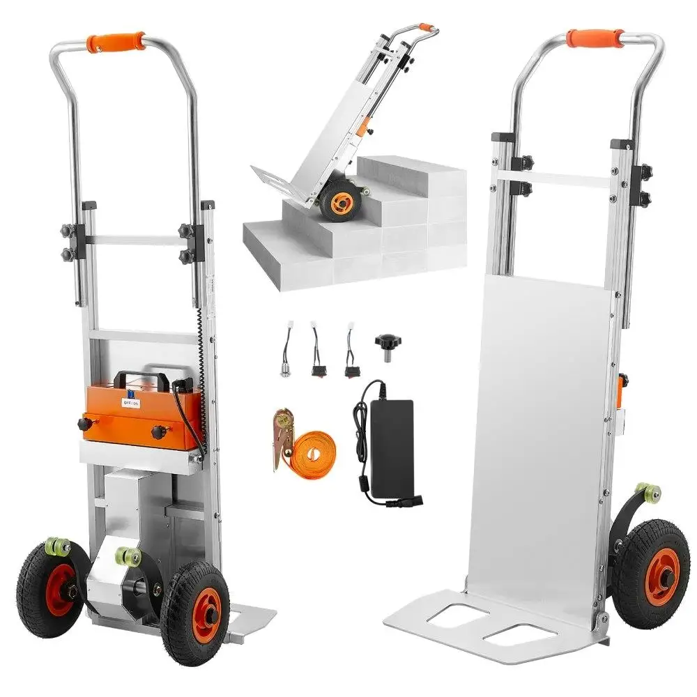 

Electric Stair Climbing Dolly 440lbs Powered Hand Truck for Moving Heavy Loads Efficient Portable Stair Lifter
