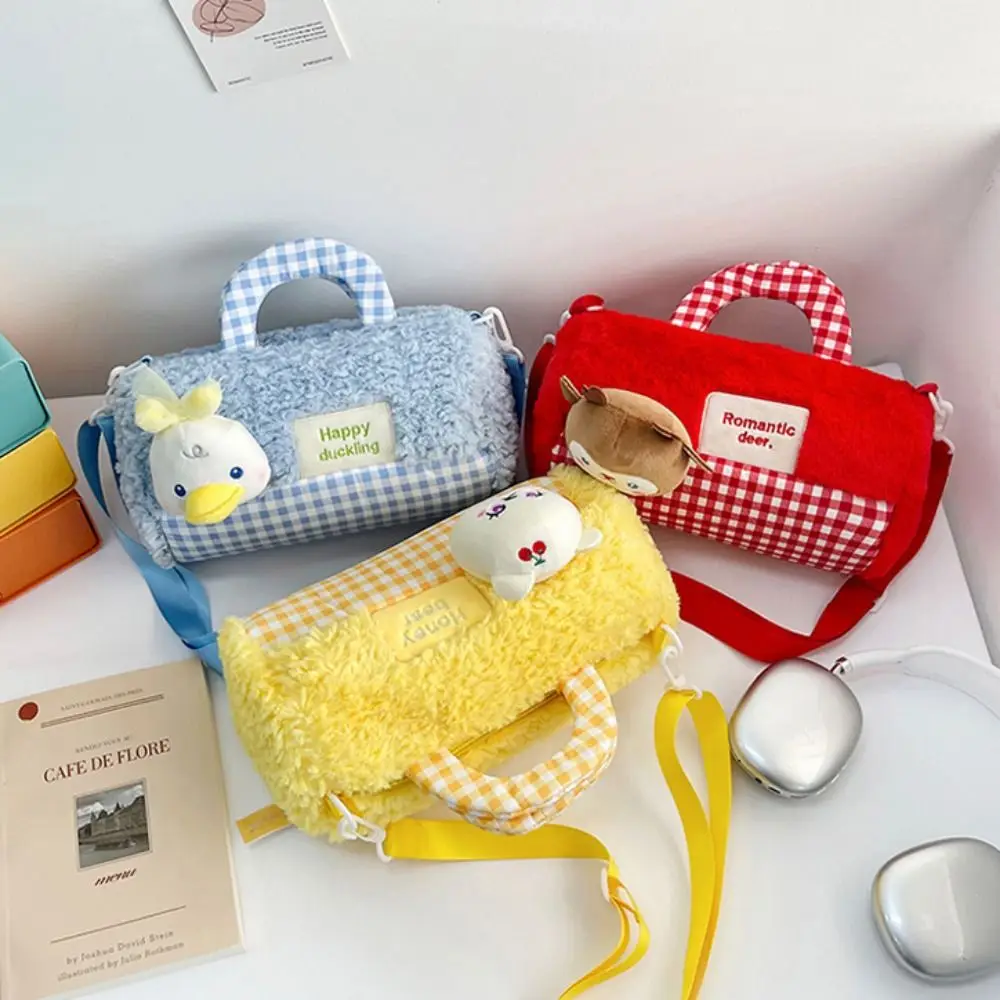 الحيوانات المحمولة أسطواني على ظهره حقيبة الهاتف حقيبة الكتف 15cm لطيف الكرتون المدرسية سيدة